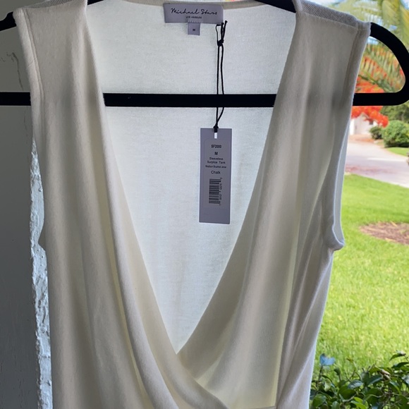 Michael Stars Sleeveless Surplice Tank-sz.-med. - Picture 6 of 14